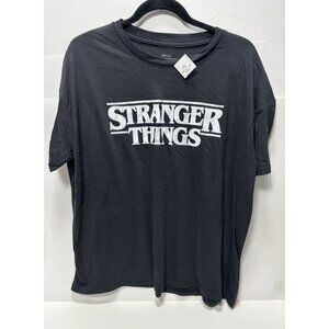 Stranger Things Netflix T-Shirt Black Mens Large Official Tee Brand New